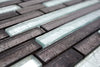 Kristal Silber Schwarz Mosaik Fliesen 