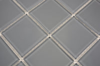 Kristall Deep Blue Grey Ice Glasmosaik Blau Grau Pool Fliese