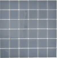 Kristall Deep Blue Ice Glasmosaik Blau Grau Pool Fliese