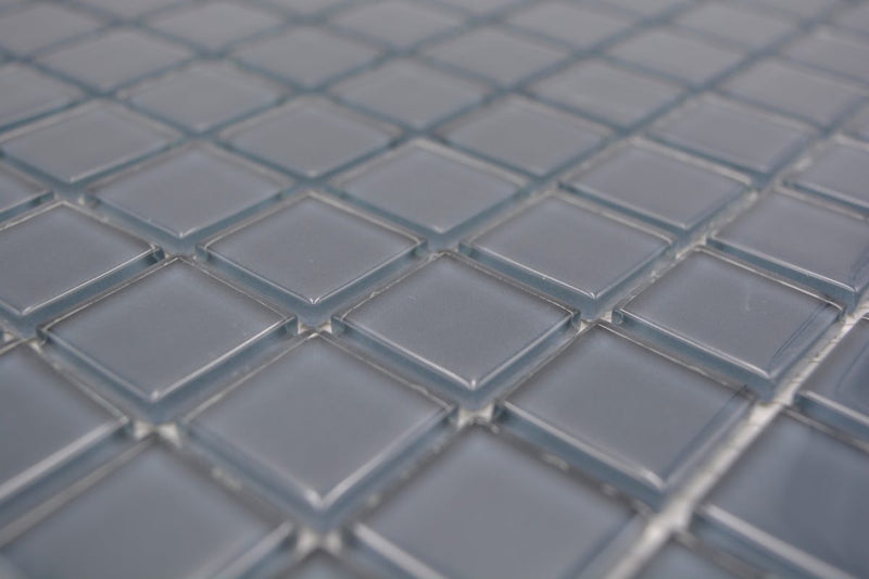 Kristall Deep Ice Glasmosaik Blau Grau Pool 