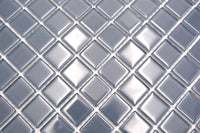Kristall Deep Ice Glasmosaik Blau Grau Pool Fliesen