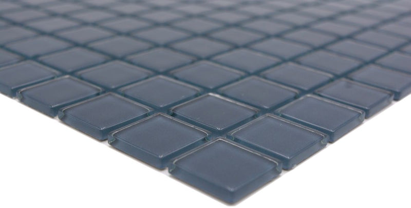 Kristall Deep Ice Glasmosaik Blau Grau Pool Plättli