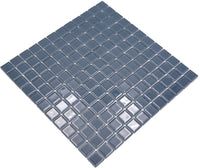 Kristall Ice Glasmosaik Blau Grau Pool Fliese