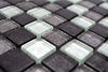 Kristall Silber Mosaikfliese - 23x23x8 mm