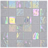 Krystal Weiss Glanz Mosaik Fliese 48x48 mm