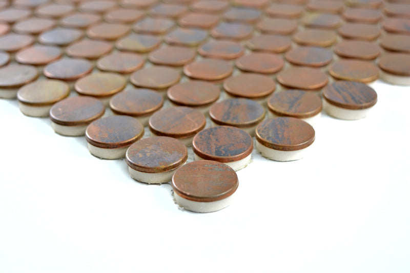 Kupfer Bronze Metal Knopf Mosaikfliese Plättli