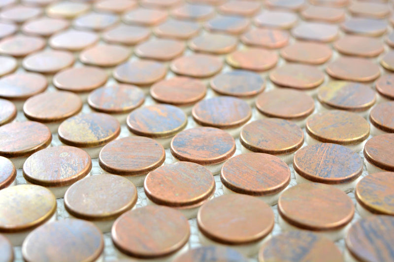 Kupfer Bronze Metal Knopf Mosaikfliese Schweiz Plättli