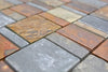 Kupfer Rustikal Schieferoptik Mosaikfliesen Stein Mix Mosaik
