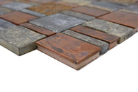 Kupfer Rustikal Schieferoptik Mosaikfliesen Wand Fliese