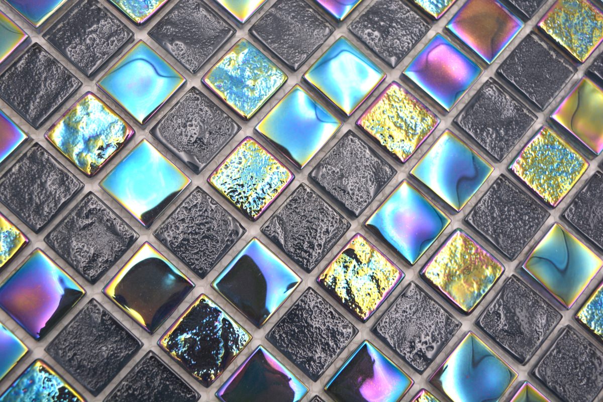 Blau Glanz Pool Mosaik Fliesen