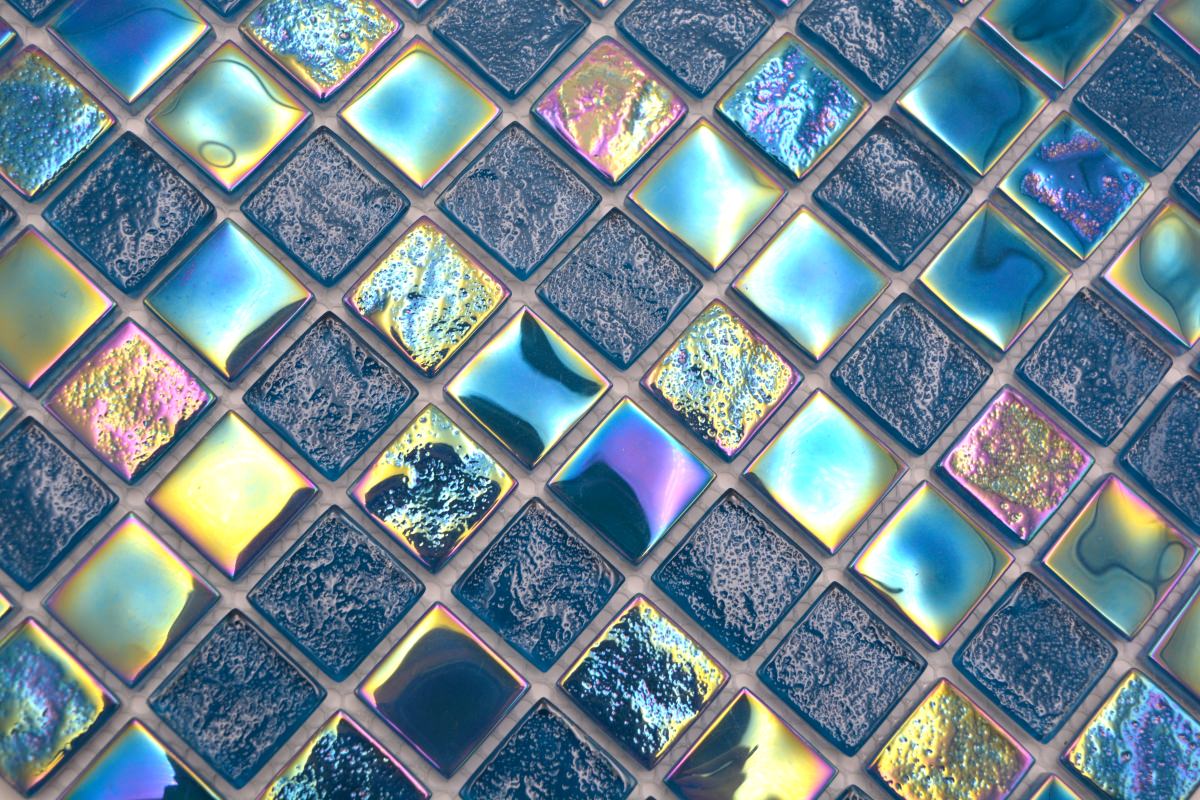 Hell Blau Glanz Pool Mosaik Fliesen