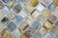 Lagune Blau Crystal Mosaikfliesen