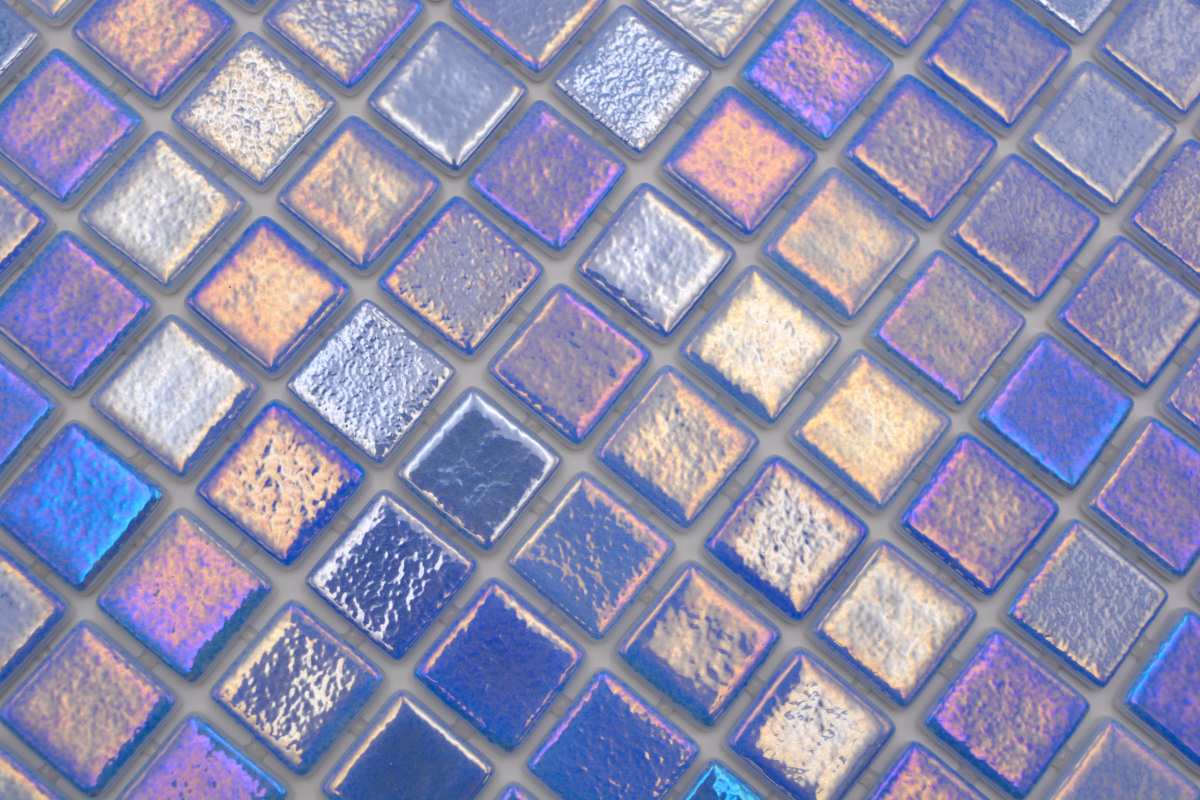 Lila Pool Mosaik Fliesen