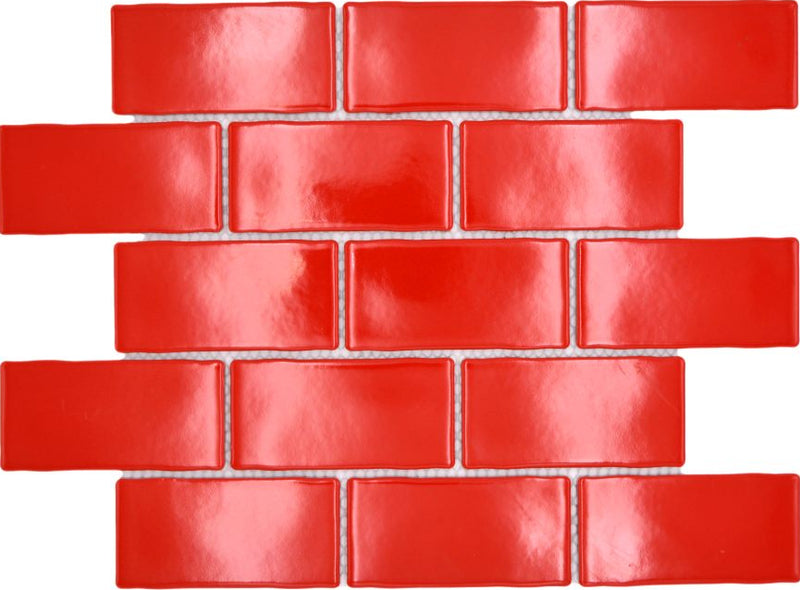 London Metro Ziegel Plättli Rot