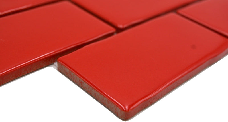 London Metro Ziegel Plättli Rot Mosaikfliese