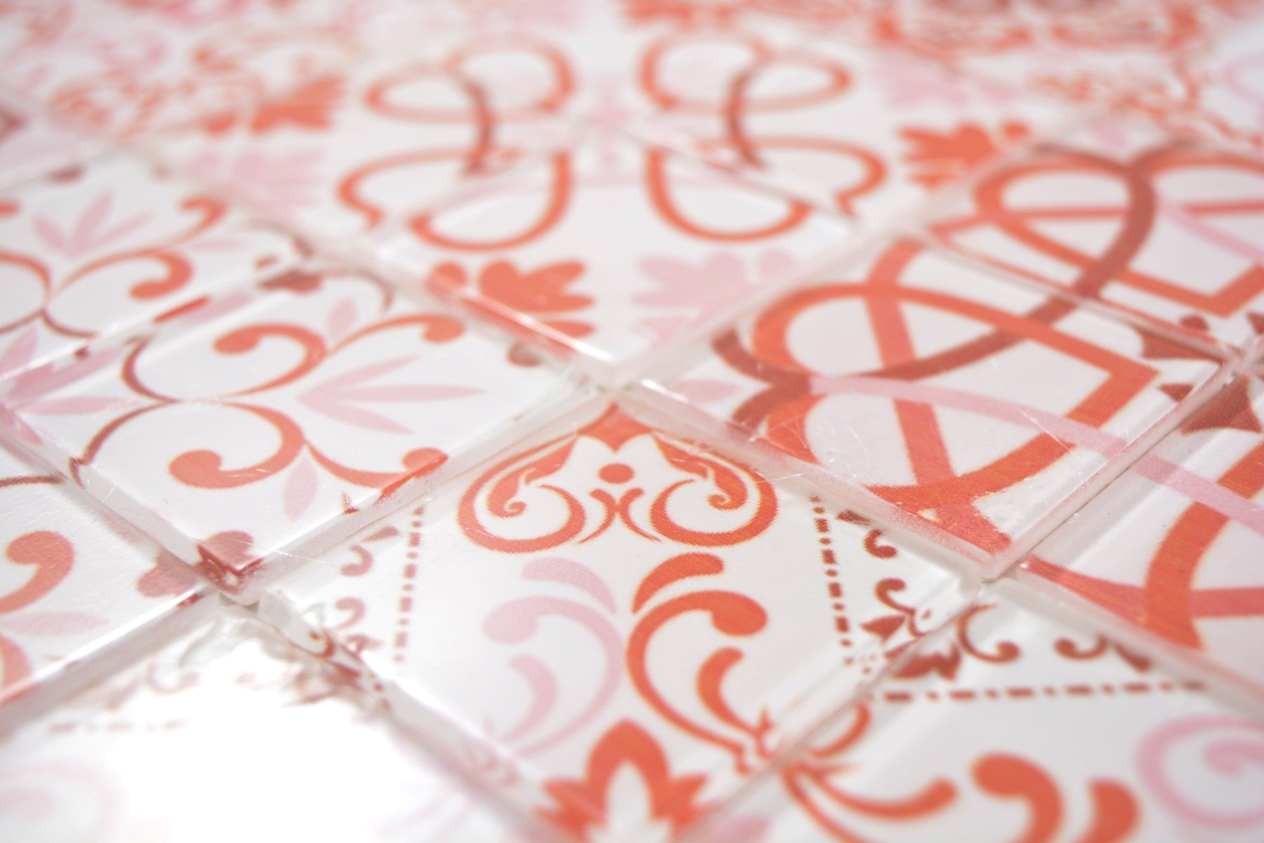 Luzerner Rouge Glas Mosaikfliese 300x300 mm Crystal Plättli