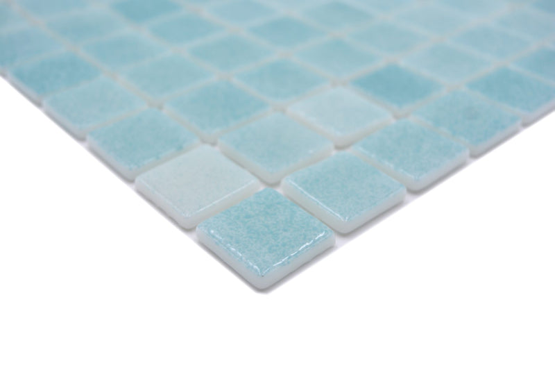 Malediven Blau Glänzende Schwimmbad Pool Mosaik Fliesen