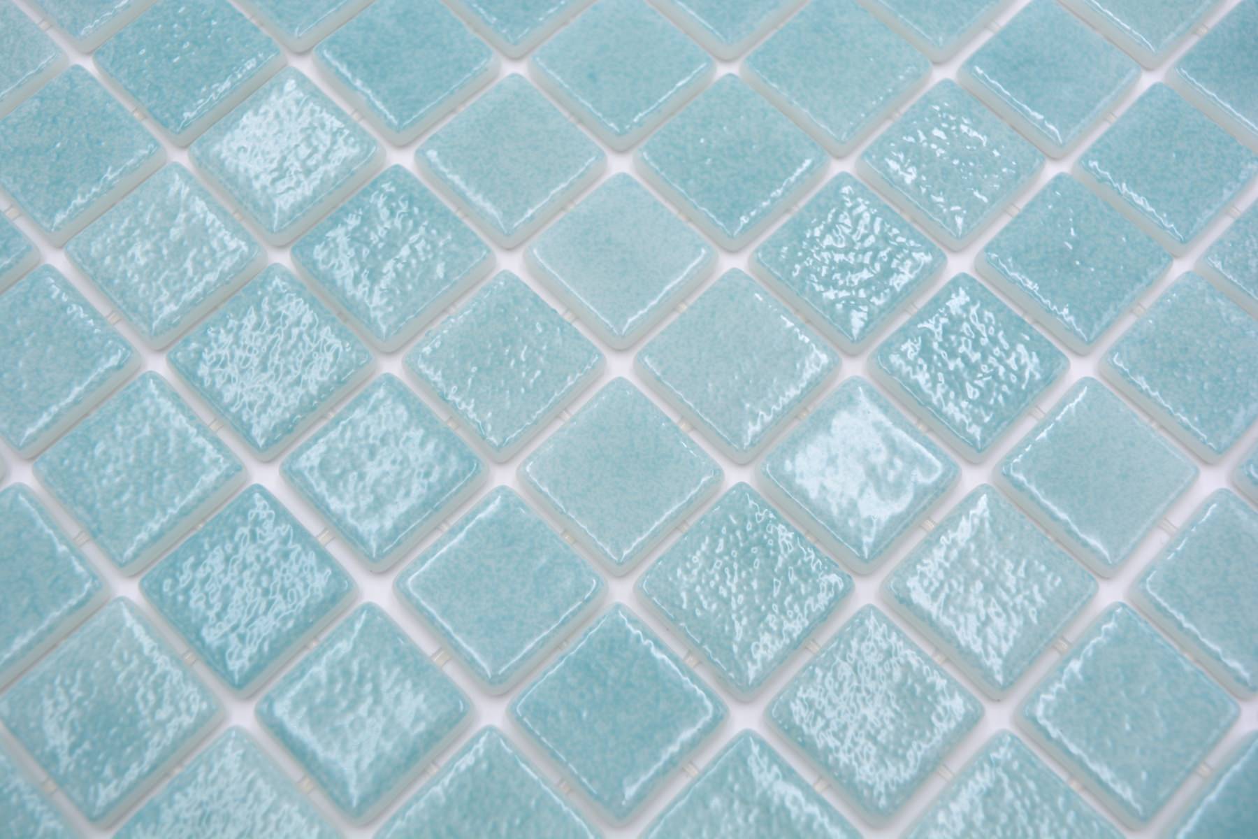 Malediven Blau Grün Glänzende Schwimmbad Pool Mosaik Fliese
