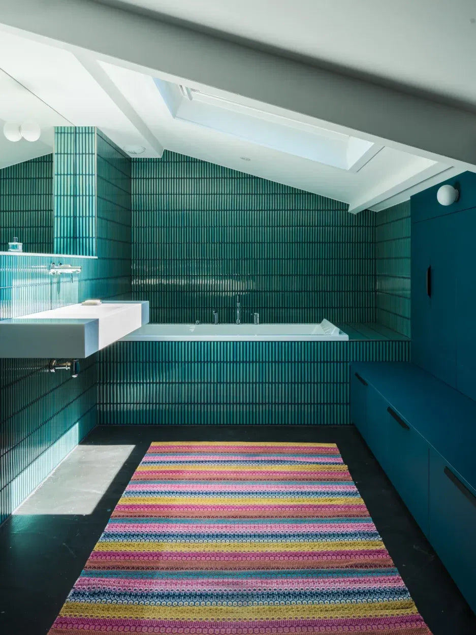 Malediven Blau Grün Kitkat Stick Porzellan Mosaikfliese Bad