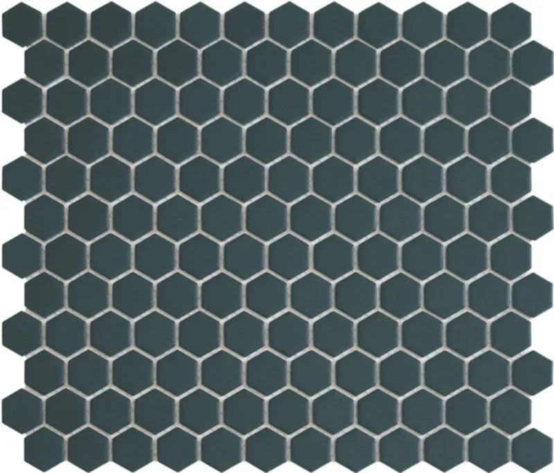 Marin Blau Matt Hexagon Anti Rutsch Mosaik Fliese R11