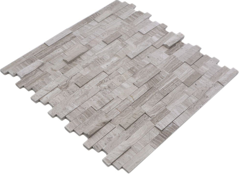 Marmor Ziegel Mosaikfliese Selbstklebend Wohnraum 3D