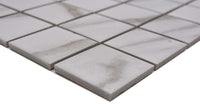 Marmoroptik Mosaikfliese Keramik Weiss Schweiz