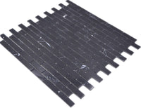 Marquina Brick Schwarze Marmor Wandfliese Selbstklebend
