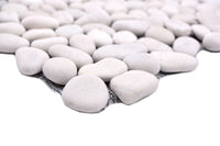 Weiss Matt Kieselstein Mosaikfliese - Online Fliesen Kaufen