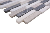 Grau Schwarz Mauerverband Mosaikfliese