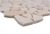 Creme Beige Bruch Kieselstein Marmor Mosaikfliese Pebble