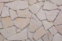 Beige Bruch Kieselstein Marmor Mosaikfliese