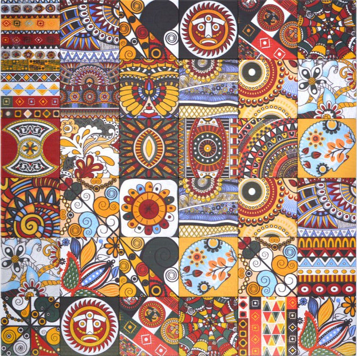 Mediterrane Patchwork Fliese Marrakesch Mix
