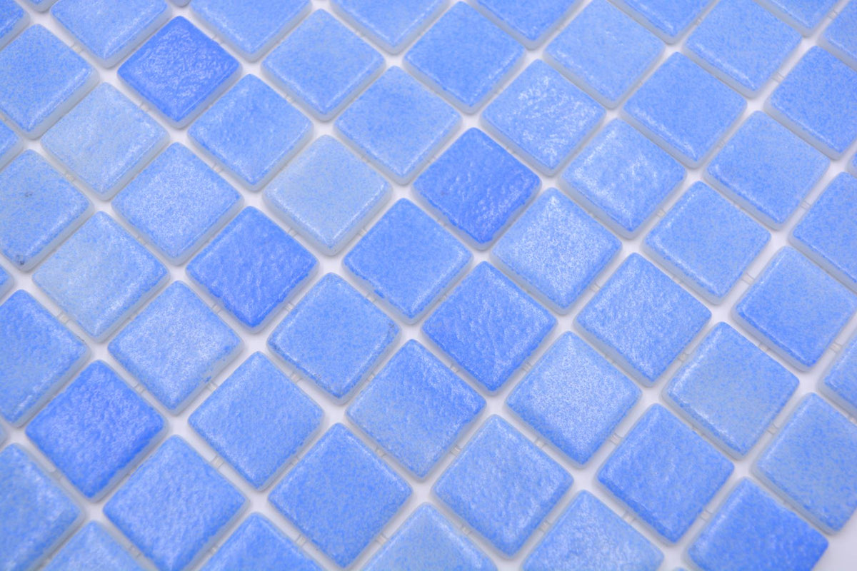 Blau Anti Rutsch Schwimmbad Pool Mosaik Fliese R9 R10