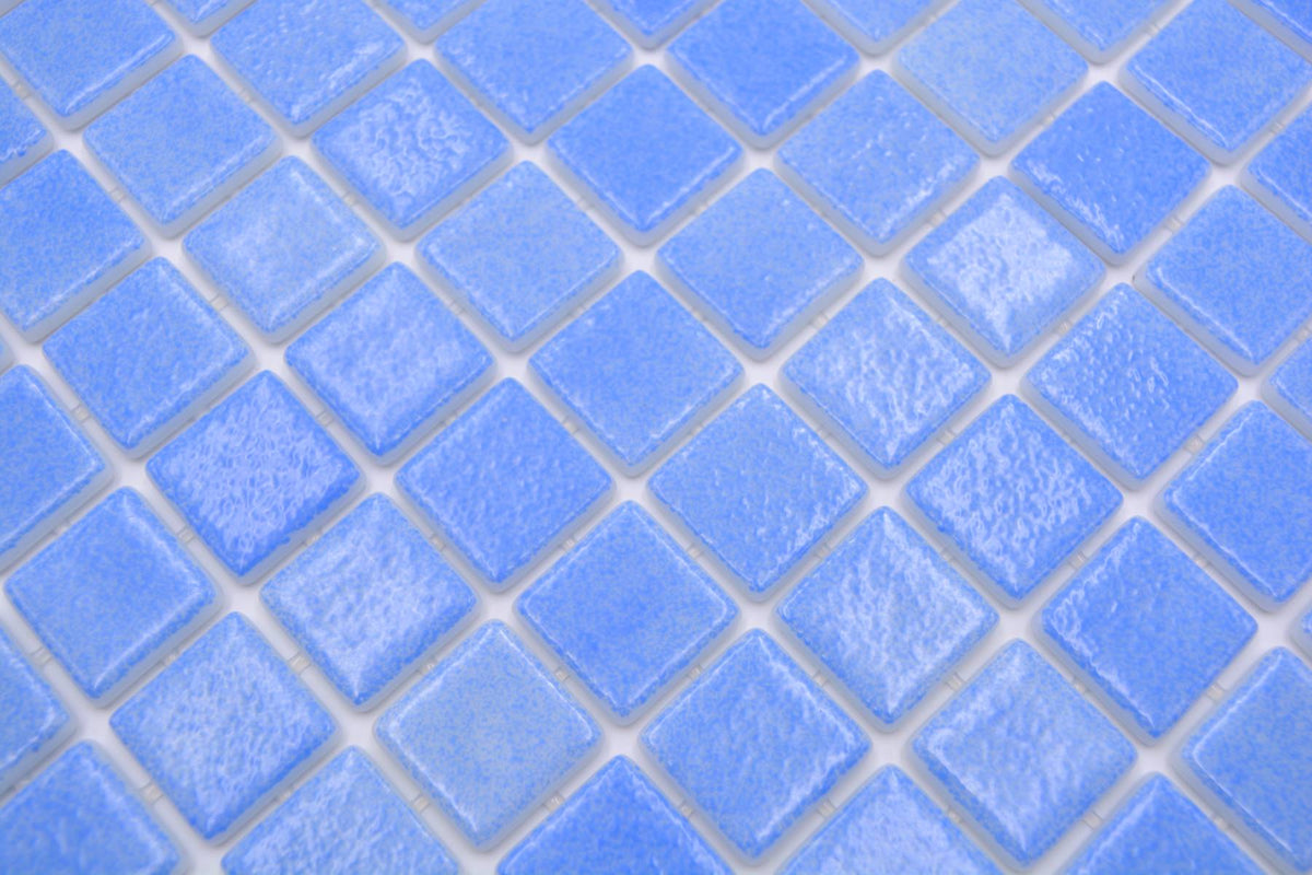 Meer Blau Glänzende Schwimmbad Pool Mosaik Fliesen