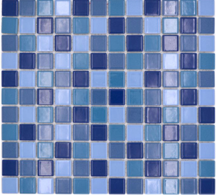 Meer Blau Mix Glanz Mosaik Fliese