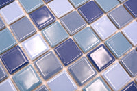 Meer Blau Mix Glanz Mosaik Fliese