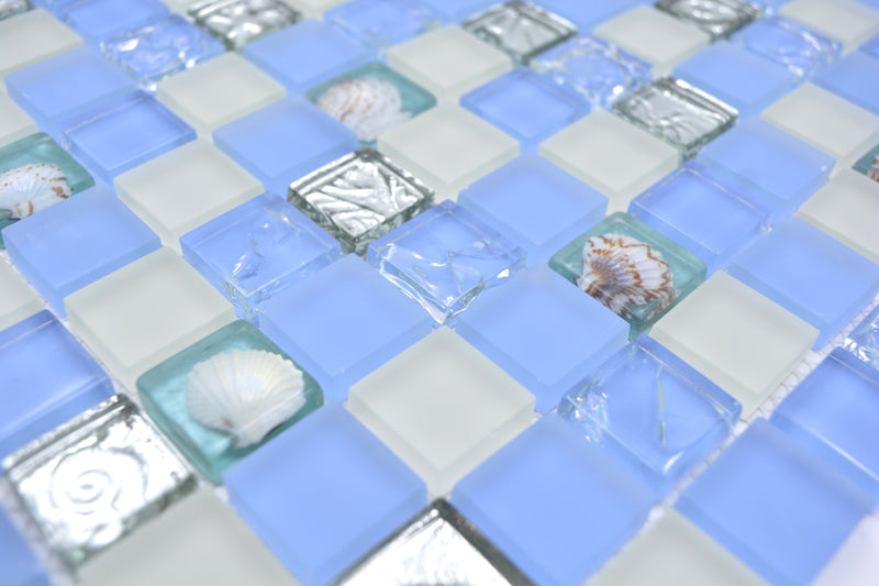 Blaue Glas Mosaikfliese