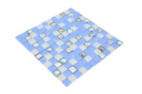 Blau Glas Mosaik Fliese