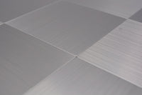 Metall Mosaikfliese Silber Quadratisch Selbstklebend Aluminium