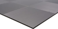 Metall Mosaikfliese Silber Quadratisch Selbstklebend Glänzend
