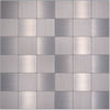 Metall Mosaikfliese Silber Selbstklebend Basel