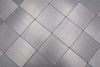 Metall Mosaikfliese Silber Selbstklebend Basel Plättli