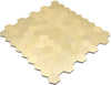 Metall Sechseckige Gold Mosaikfliese selbstklebend Hexagon