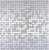 Metalloptik Wandmosaik Silber Plättli