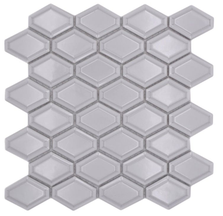 Metro Diamant Weiss Mosaikfliese