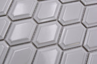 Metro Diamant Weiss Mosaikfliesen