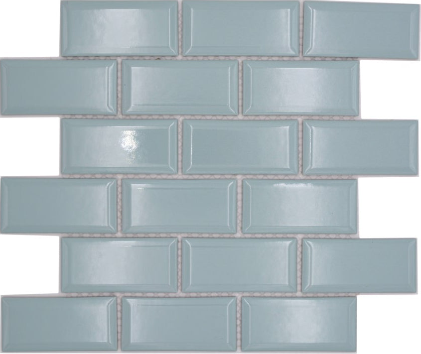 Metro Mosaikfliese Lugano Mint Grün Keramik
