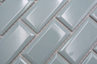 Metro Mosaikfliese Lugano Mint Grün Keramik Glänzend