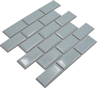 Metro Mosaikfliese Lugano Mint Grün Keramik Wand und Boden