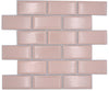 Metro Pink Glänzend Mosaikfliese